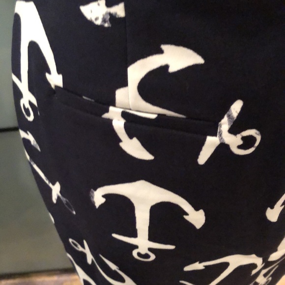 NWOT J. Crew anchor nautical print navy skirt sz 6 - Picture 4 of 5